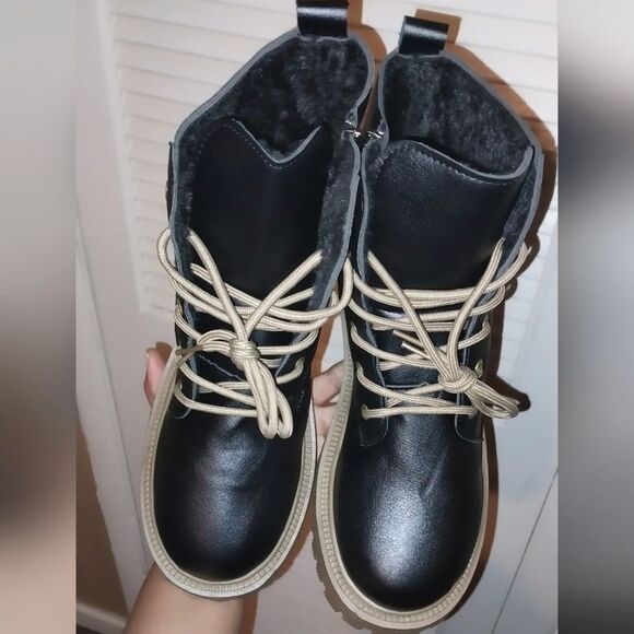 Ladies combat boots sz 8 - Picture 7 of 12
